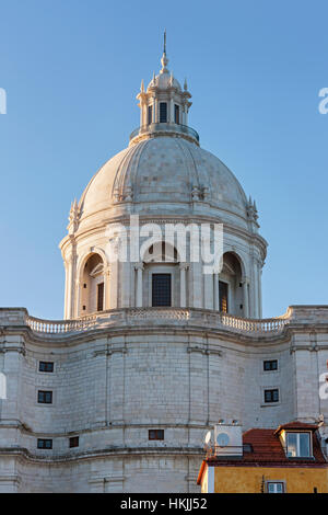 Niedrigen Winkel Ansicht des nationalen Pantheon Museum, Lissabon, Portugal Stockfoto