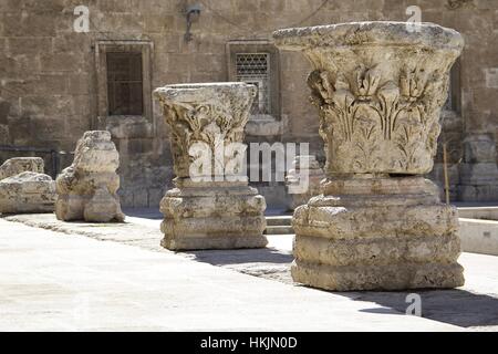 Amman, Jordanien - 8. Februar 2014 die Hauptstadt Jordaniens, Blick auf einen Teil der städtischen Entwicklung im Zentrum Stadt. Stockfoto