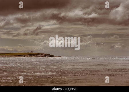 Küste von South Ronaldsay Insel, Orkney, Schottland. Stockfoto