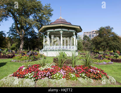 Die Zusammensetzung der Blumen in Halifax öffentlichen Stadtpark (Nova Scotia, Kanada). Stockfoto