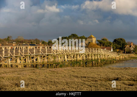 Die alte Shoreham Mautbrücke über den Fluss Adur Stockfoto