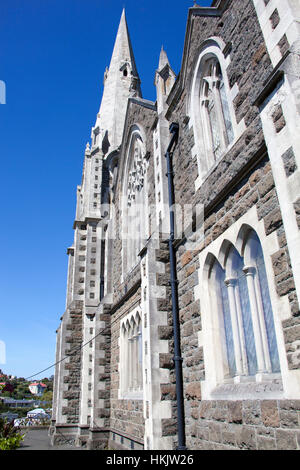 Presbyterianische Kirche in Port Chalmers, der Vorort der Stadt Dunedin. Stockfoto