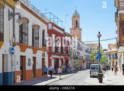 CORDOBA, Spanien - 26. Mai 2015: Die typische andalusische Straße. Stockfoto