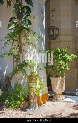 CORDOBA, Spanien - 26. Mai 2015: Das Detail vom Atrium des Klosters Convento Santa Marta. Stockfoto