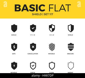 Basis-Set der Symbole Stock Vektor