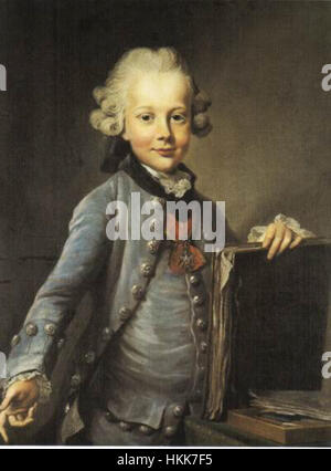 Dieses 1758 entstandene Kunstwerk stellt wahrscheinlich König Friedrich II. Von Preußen dar, auch bekannt als Friedrich der große. Seine Herrschaft ist geprägt von militärischen Siegen und seiner Rolle beim Ausbau preußischer Macht im 18. Jahrhundert. Stockfoto