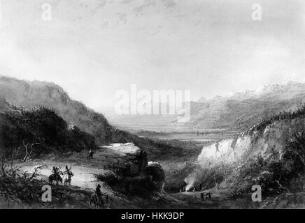 Alfred Jacob Miller - Fernsicht auf See (Berg der Winde) - Walters 371940114 Stockfoto