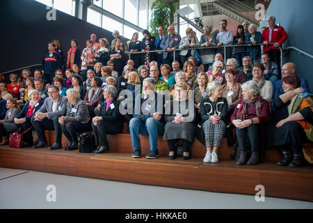 Utrecht, Niederlande. 26. Januar 2017. Prinzessin Laurentien besucht die Sprache Helden Award Ceremony am Tivoli Vredenburg in Utrecht, Niederlande, 26. Januar 2017. Die Prinzessin ist Vorsitzender der Ehre der Organisation lesen und schreiben. Foto: Patrick van Katwijk Niederlande OUT / Point de Vue Out Niederlande OUT / Point de Vue Out - NO-Draht-SERVICE - Foto: Patrick van Katwijk/Dutch Photo Press/Dpa/Alamy Live News Stockfoto