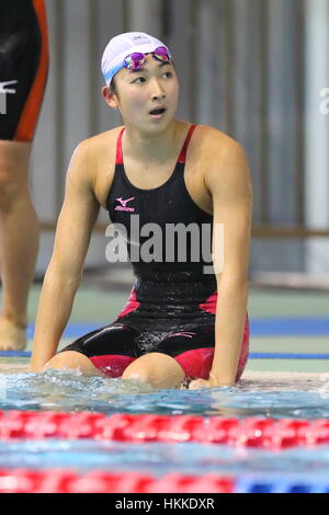 Tokio, Japan. 28. Januar 2017. Rikako Ikee bei Kosuke Kitajima WM 2017 Damen 200m Freistil Hitze Tatsumi International Swimming Center, Tokyo, Japan. Bildnachweis: AFLO SPORT/Alamy Live-Nachrichten Stockfoto