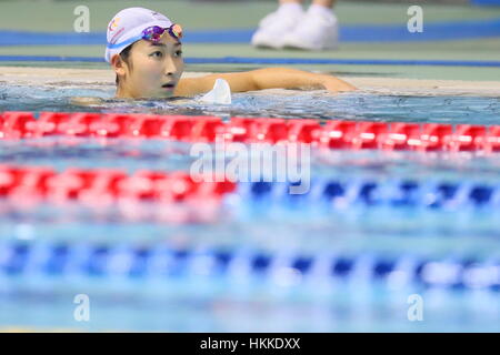 Tokio, Japan. 28. Januar 2017. Rikako Ikee bei Kosuke Kitajima WM 2017 Damen 100m Schmetterling Hitze Tatsumi International Swimming Center, Tokyo, Japan. Bildnachweis: AFLO SPORT/Alamy Live-Nachrichten Stockfoto