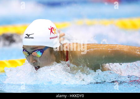 Tokio, Japan. 28. Januar 2017. Rikako Ikee bei Kosuke Kitajima WM 2017 Damen 100m Schmetterling Hitze Tatsumi International Swimming Center, Tokyo, Japan. Bildnachweis: AFLO SPORT/Alamy Live-Nachrichten Stockfoto