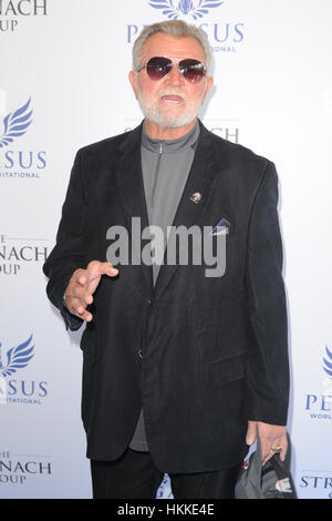 Hallandale, USA. 28. Januar 2017. Mike Ditka besucht The Inaugural $ 12 Millionen Pegasus World Cup Invitational, der weltweit reichsten Thoroughbred Pferderennen in Gulfstream Park in Hallandale, Florida. Bildnachweis: Mpi04/Medien Punch/Alamy Live-Nachrichten Stockfoto