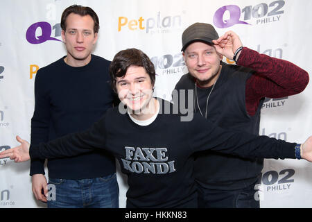 Bala Cynwyd, USA. 27. Januar 2017. Lukas Graham besuchen Q102 in Bala Cynwyd, Pennsylvania, einige Songs zu spielen. Bildnachweis: Sterne-Shooter/Medien Punch/Alamy Live-Nachrichten Stockfoto