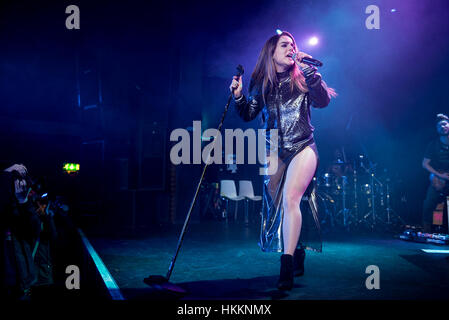 Manchester, UK. 29. Januar 2017. Jojo führt im Konzert in The Academy 2, Manchester auf ihre Überschrift Mad Love UK-Tour. Bildnachweis: Gary Mather/Alamy Live-Nachrichten Stockfoto