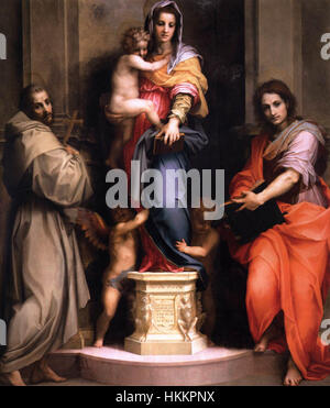 Andrea del Sarto - Madonna von den Harpyien - WGA00370 Stockfoto