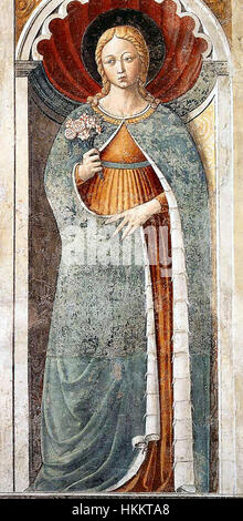 Benozzo Gozzoli, Santa Fina, San Gimignano, Chiesa di Sant'Agostino Stockfoto