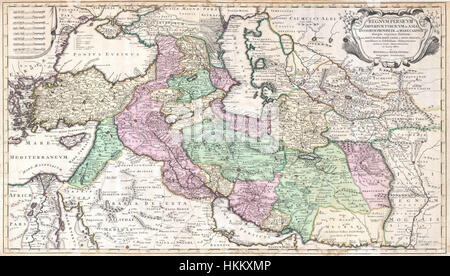 1730 Ottens Karte von Persien (Iran, Irak, Türkei) - Geographicus - RegnumPersicum-Ottens-1730 Stockfoto