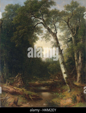 Asher Brown Durand - ein Bach im Wald (1865) Stockfoto