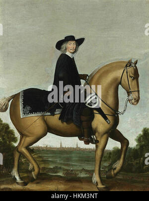Christoph Bernard von Galen auf Pferd von Wolfgang Heimbach Stockfoto