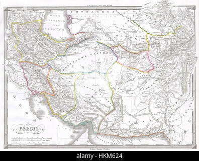 1855 Spruneri Karte von Persien (Iran, Irak, Kuwait) - Geographicus - Persis-Spruneri-1855 Stockfoto