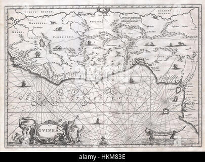 1670 Ogilby Karte von Westafrika (Gold Coast, Sklaven, Elfenbein Küste) - Geographicus - Guinea-Ogilby-1670 Stockfoto