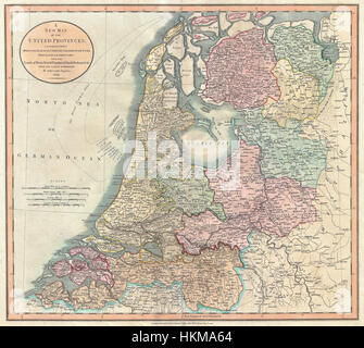 1799 Cary Karte von Niederlande - Geographicus - Niederlande-Cary-1799 Stockfoto