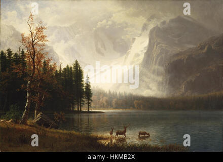 Albert Bierstadt - Estes Park, Colorado, Whyte See Stockfoto