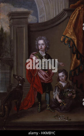 Richard Boyle, 3. Earl of Burlington und 4. Earl of Cork; Lady Jane Boyle von Sir Godfrey Kneller, Bt Stockfoto