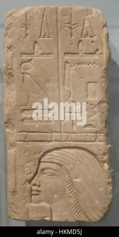 "Männerkopf", Ägypten, neues Reich, Dynastie 20, c. 1185-1070 v. Chr., Kalkstein, HAA Stockfoto