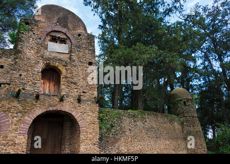 Kirche von Debre Birhan Selassie (Trinity und Mountain Light), Gondar, Äthiopien Stockfoto