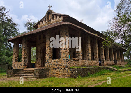 Kirche von Debre Birhan Selassie (Trinity und Mountain Light), Gondar, Äthiopien Stockfoto