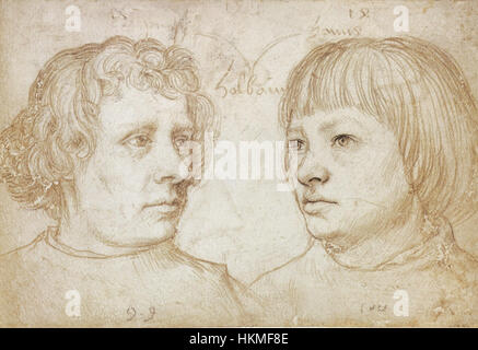 Ambrosius und Hans Holbein, von Hans Holbein der ältere Stockfoto