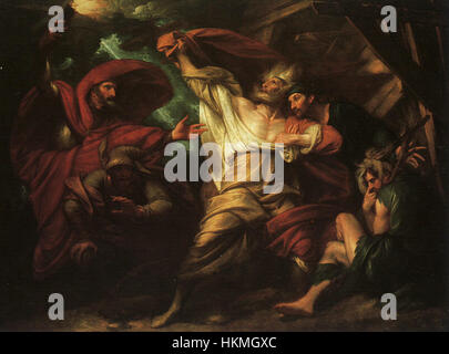 Benjamin West König Lear Act III Szene 4 Stockfoto