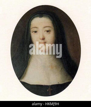 Dieses Gemälde aus dem 18. Jahrhundert mit dem Titel „Anne Prospere“ zeigt eine edle Frau in edler Kleidung, die die modische Eleganz dieser Zeit widerspiegelt. Stockfoto