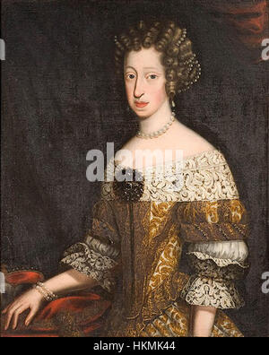 Unsigned - Maria Anna von Neuburg, Ehefrau von Karl II. von Spanien c.1690 fs Stockfoto