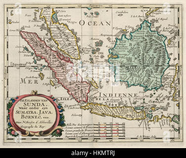 AMH-6668-KB-Karte von Java, Sumatra, Borneo und Malaysia