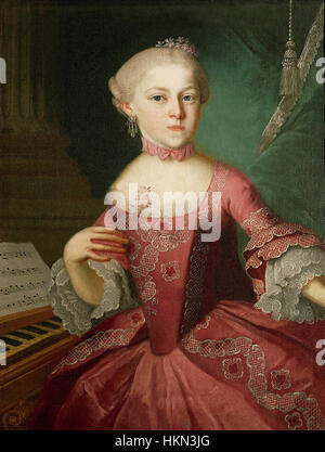 Maria Anna Mozart (Lorenzoni) Stockfoto