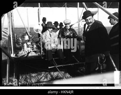 Alphonse XIII et Wilbur Wright Stockfoto