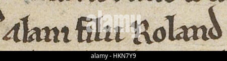 Alan Fitz Roland (British Library MS Baumwolle Faustina B IX, Folio 28v) 1 Stockfoto