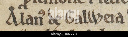 Alan Fitz Roland (British Library MS Baumwolle Faustina B IX, Folio 42v) Stockfoto