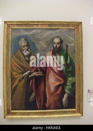 Barcelona-Museo Nacional d ' Art de Catalunya (VII)-San Pedro y San Pablo (El Greco) Stockfoto