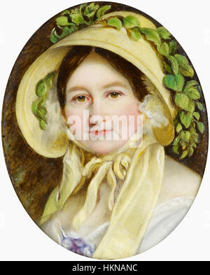 Dieses Ölgemälde von W. Essex nach Franz Xaver Winterhalter zeigt Anna Fedorowna von Russland. Das 1850 gemalte Gebäude fängt die Eleganz und Anmut der russischen Aristokratie im 19. Jahrhundert ein. Stockfoto