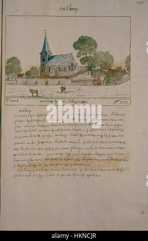 Diese historische Karte von Atlas Schoemaker zeigt die Region Westfriesland in den Niederlanden und bietet Einblicke in das geografische Layout von Noord-Holland und Ouddorp. Stockfoto