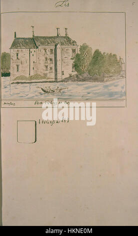 Diese Karte, die Teil der Atlas Schoemaker-Sammlung ist, zeigt die Region Zuid-Holland im Jahr 1928 mit detaillierten kartographischen Merkmalen von Lisse und Umgebung. Stockfoto