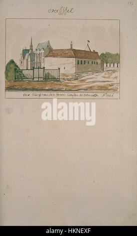 Diese Karte aus der „Atlas Schoemaker“-Serie zeigt die Region Overijssel, insbesondere Ootmarsum, und hebt deren historische und geografische Bedeutung in den Niederlanden hervor. Stockfoto