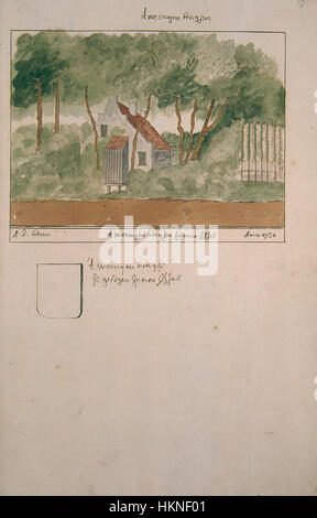 Diese Karte von Atlas Schoemaker zeigt die Region Overijssel in den Niederlanden, insbesondere das Gebiet um Tweenijenhuizen. Die im 17. Jahrhundert entstandene Anlage bietet eine detaillierte kartographische Darstellung der Geographie und Siedlungsmuster der Region in der Frühen Neuzeit. Stockfoto