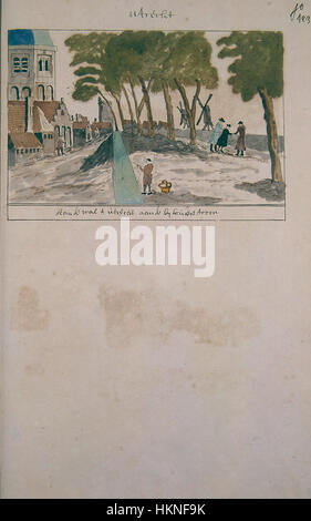 Diese Karte mit dem Titel „Atlas Schoemaker-UTRECHT-DEEL2-3281-UTRECHT“ zeigt detaillierte geografische Merkmale von Utrecht, einer Stadt in den Niederlanden. Die Karte ist eine historische Darstellung der Region und zeigt die Straßen, Wasserstraßen und Umgebung. Stockfoto