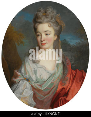 Jean-Baptiste Oudry. Porträt einer Dame Stockfoto