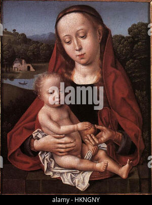 unbekannter Maler des 15. Jahrhunderts - Madonna mit Kind - WGA23593 Stockfoto