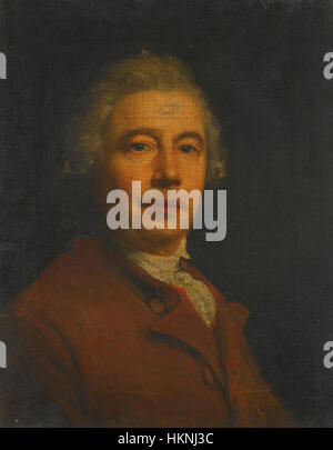 Nathaniel Hones Selbstporträt veranschaulicht die akribische Technik und das Interesse des Künstlers an Selbstausdruck. Bekannt für seine detaillierten Porträts und seine Rolle in der irischen Malschule, fesselte Hone nicht nur sein Gleichnis, sondern auch den intellektuellen und künstlerischen Geist des 18. Jahrhunderts. Stockfoto